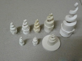 陶瓷螺旋噴頭噴嘴耐腐蝕耐酸堿螺旋噴頭